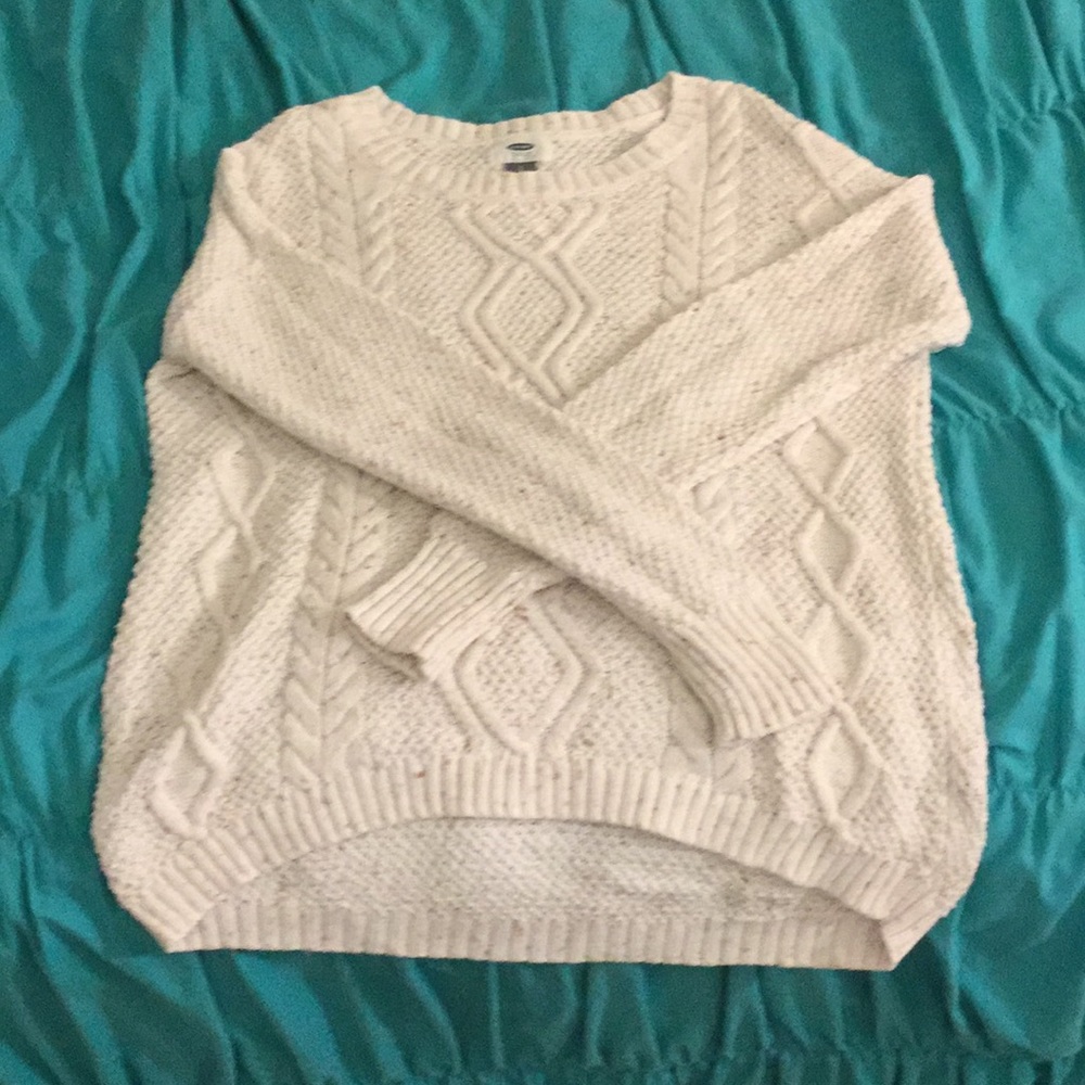 Cream Cable knit sweater